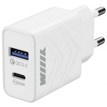 Сетевое зарядное устройство UNN-4-2-03-QCPD WIIIX, 2 USB, белый, коробка