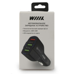 Автомобильное зарядное устройство UCC-3-3 (три USB-порта, QC3.0+3.5A) WIIIX 